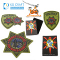 Fabricante personalizado 3D seguridad ejército fuerza aérea uniforme sheriff estrella personalizado PVC suave insignia militar parche para la venta